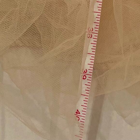 VTG Jessica McClintock Satin Tulle Dress, Embroidered, Flower Girl Dress, 10 - Picture 11 of 14